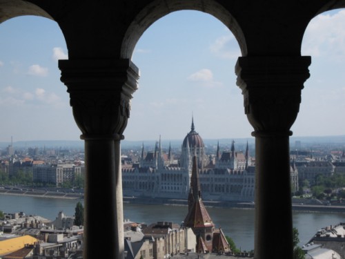 Udsigt over Donau til Parlamentet
