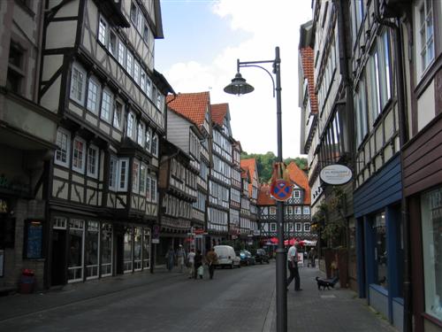 Figur 6: Typisk gade i Hann.-M�nden
